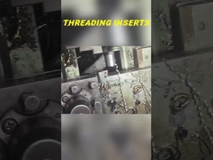 Insertos de rosca de carburo, corte de precisão, durabilidade excepcional da ferramenta, processo